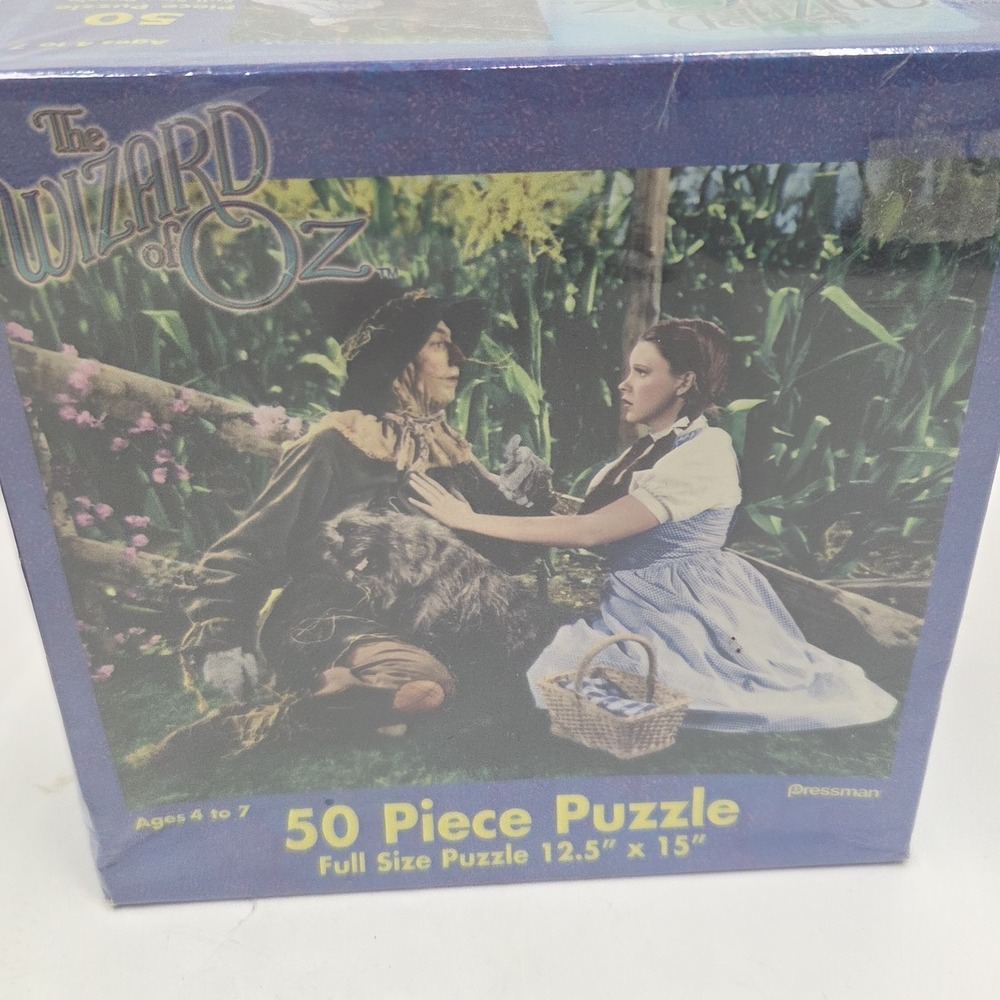 The Wizard of Oz Dorothy Meets Scarecrow 50pc 2002 Pressman Jigsaw Puzzle # 4346